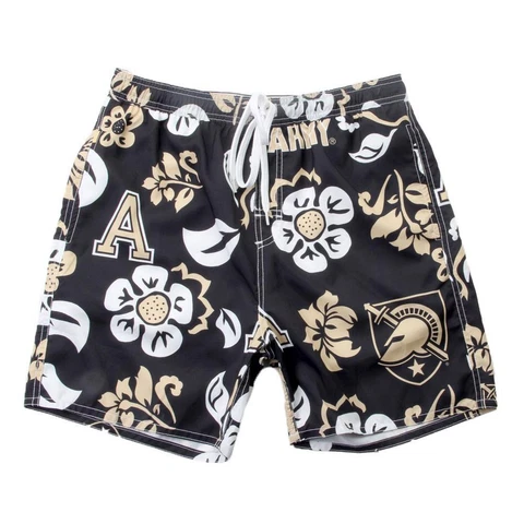 Men's Army Black Knights Swim Trunks Floral Swim Shorts Cover
