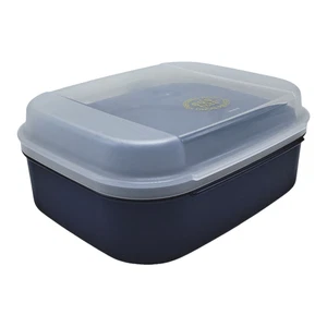Tupperware Hinged Storz A Lot Jr Container Preferred Host 1995 Blue Rare NOS - Picture 1 of 7