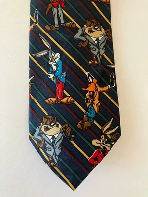 Corbata para hombre Looney Tunes Mania corbata poliéster personajes trajes de negocios 57" Foto 1 de 4