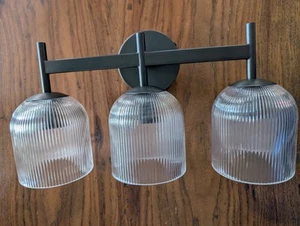 POTTERY BARN Cooper Triple Cloche Sconce - Bronze NIB - Picture 1 of 10