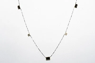 $5,000 14K/10K Gold 1.38CT Lab-Grown Multicolor Diamond By The Yard Necklace - Image 1 of 4
