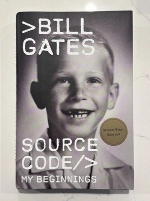 Bill Gates Source Code, My Beginnings Signed Hard Cover Book Autographed #4 - Image 1 of 4