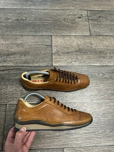 Zapatillas bajas PRADA talla 38,5 cuero marrón 1342 - Imagen 1 de 9