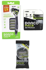 Dorco Pace 7 Klingen 3D Motion 1 Rasierhobelgriff + Nachfüller 11 Patronen - Bild 1 von 7