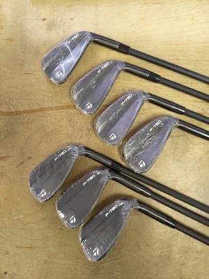 TaylorMade 2025 P790 Battle Worn Black Irons 4-PW Dynamic Gold Stiff Flex Shaft - Image 1 of 4