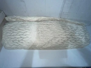 30 YARDS LONG BY 4.5 FEET W Embroidered Stretch Lace Apparel Fabric Sheer IVORY - Picture 1 of 3