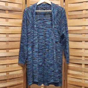 Relativity Teal/Purple Cardigan Sweater Women's Size 1X - Picture 1 of 9