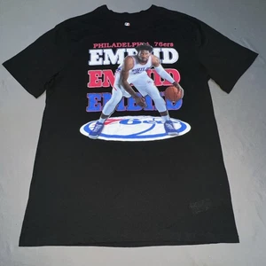 PHILADELPHIA 76ERS BASKETBALL GRAPHIC T-SHIRT MENS M Black 21 Joel Embiid -4485 - Picture 1 of 17