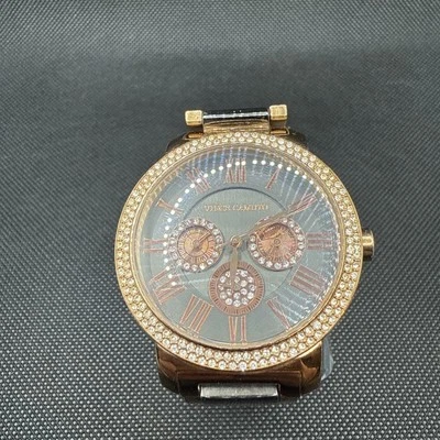 Relógio Vince Camuto bronze ouro rosa cristal mostrador moldura VC/5001PL - Imagem 1 de 4