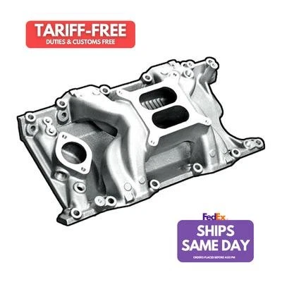 Professional Products 55026, One Sbm Crosswind Intake Manifold - Satin Aluminum  - Image 1 of 4