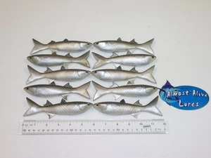 Señuelos Almost Alive cebo suave salmonete trolling paquete de 10 6" color natural - Imagen 1 de 4