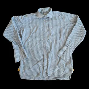 Aquascutum Striped Long Sleeve Shirt - 42/16.5 Collar - French Cuffs - Picture 1 of 5