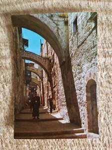 JERUSALEM-VIA DELAROSA.VTG POSTCARD*P67 - Picture 1 of 2
