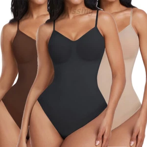 Laides Full Body Shaper Tummy Control Slimming Bodysuits Shapewear Waist Trainer - Picture 1 of 28