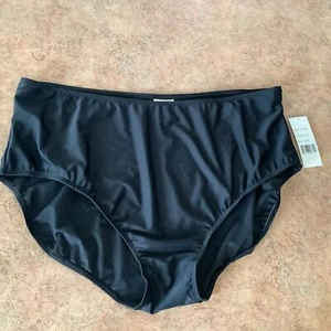 swim clearance Nwt Del Raya black bikini bottom plus size 24W - Picture 1 of 5