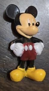 2" Vintage Walt Disney Figure Mickey Mouse Character Figure PVC Toy Cake Topper - Picture 1 of 6