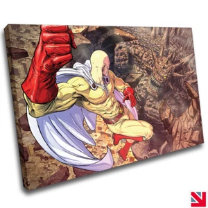 One Punch Man Anime CANVAS Wall Art Picture Print - Picture 1 of 3
