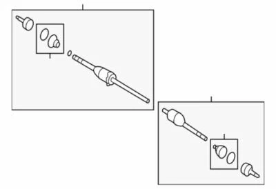 Ford Five Hundred Montego 2005-07 3,0 L delantero derecho 2x2 conjunto de eje OEM Foto 1 de 2