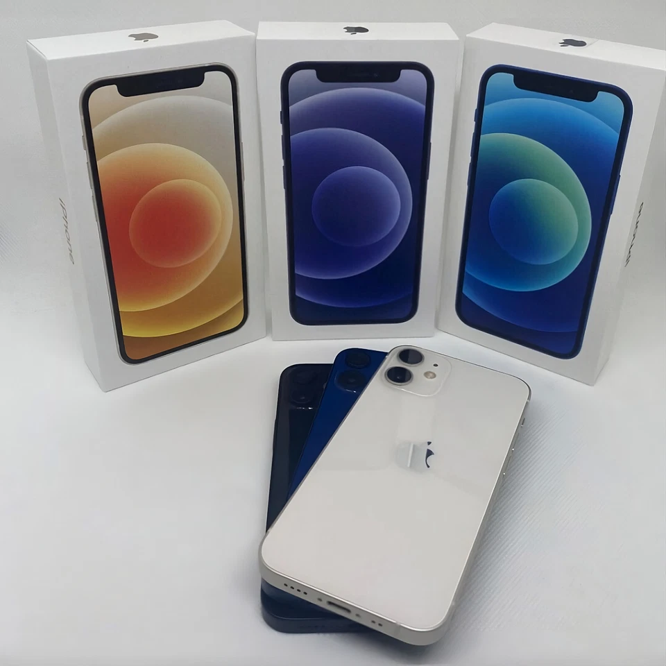 iPhone 12 Mini SEHR GUT Schwarz Blau Weiß Lila 64GB 128 GB 256 OVP ohne Simlock - Bild 1 von 4