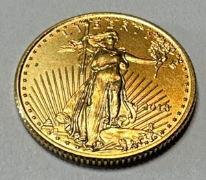 2018 GOLD AMERICAN EAGLE 1/10 OZ GOLD $5 DOLLAR COIN - Picture 1 of 4