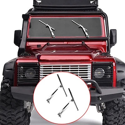 Movable Simulated Metal Wipers Window Screen Windshield for 1/10 TRX4 SCX10 RC - Image 1 of 4