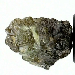 DIAMANTE GRANDE SIN CORTAR 2.08CT AZUL GRISÁCEO BRILLANTE NATURAL ANTIGUO FORMA DE CORAZÓN REGALO - Imagen 1 de 13