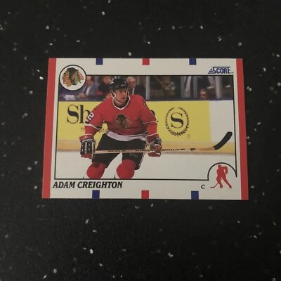 Adam Creighton 1990 Score Hockey #82 NHL Chicago Blackhawks Center - Image 1 of 2