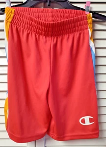 CHAMPION BOYS SZ 7 MULTI-COLOR ATHLETIC SHORTS BY CHAMPION POLYESTER ATHLETIC - Picture 1 of 4