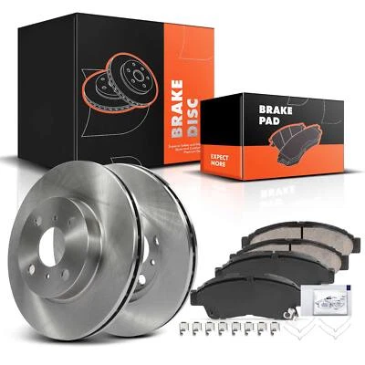 Rotor de freno de disco delantero y pastilla de freno para Toyota Corolla Geo Prizm 1993-1997 Foto 1 de 4