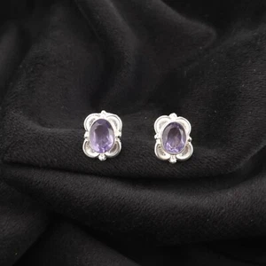 Iolite Gemstone 925 Sterling Silver Earring Handmade jewelry Earring Gift For - Picture 1 of 3