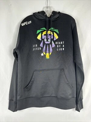 Sudadera con Capucha UFC Gym Brasil Jiu Jitsu Corazón de León Talla L Negra MMA  Foto 1 de 4