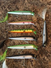 (LOT OF 7) Gag's Gags Grabbers Mambo Minnow 5" 1/2oz  STRIPER Plug Surf Lures