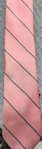 Vintage YSL Yves Saint Laurent Silk Necktie Pink Tie Men Designer - Picture 1 of 6
