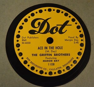LISTEN MP3 R&B 78 The Griffin Brothers Margie Day DOT 1108 The Clock Song - Picture 1 of 2