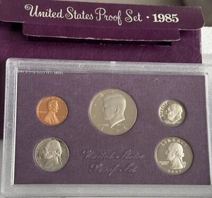 US Coin Proof Sets 1985, 1987, 1988, 1989 & 1990 S LOT OF 5 - Picture 1 of 15