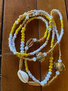 Collana Aje Igbe Orisha Gala Santeria Yoruba Religione Oshun Aye Igbe NeckleceGala - Foto 1 di 5