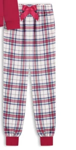 Max & Olivia Girl's Red Plaid Pattern Lounge Pajama Bottoms Size L (12/14) - Picture 1 of 3