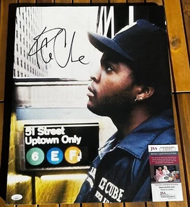 CUBO DE HIELO FIRMADO 16X20 LONA CERTIFICADO DE AUTENTICIDAD JSA RACC CONFIABLE NWA STRAIGHT OUTTA COMPTON B - Imagen 1 de 2