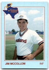 1988 Grand Slam Baseball Card Jim McCollom Midland Angels #22