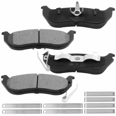 4X Rear Ceramic Disc Brake Pads for 2003 -2006 2007 Jeep Liberty Wrangler D981 - Image 1 of 4