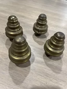 Vintage Brass Bed Knobs - Picture 1 of 6