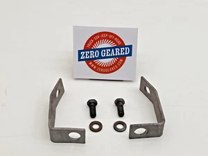 1964-1968 Dodge W200 Dana 44 Front Axle Closed Knuckle Brake Line Bracket Set - Foto 1 di 4