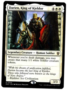 Darien, Rey de Kjeldor 0059 Asesinatos Raros Sin Lámina en Karlov Manor Magic The Gathering Casi Como Nuevo - Imagen 1 de 2