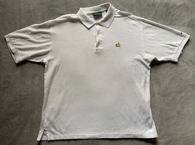 Masters Collection Golf Polo Shirt Men's Large L White Short Sleeves Cotton READ - Image 1 of 4