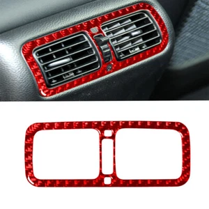 For Infiniti G37 Sedan 2010-13 Red Carbon Fiber Rear Air Vent Outlet Trim Cover - Picture 1 of 10