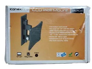 TV LCD LED Monitor Wall Mount Bracket 13-23" Flat Panels Holds Load 33 Pounds - Picture 1 of 7