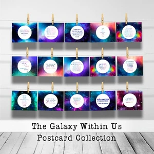 Galaxy Within Series 15-Card Postcard Collection Encouraging & Empowering - Picture 1 of 8