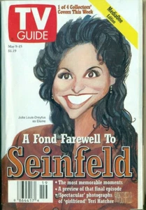 TV GUIDE - 1998 - SEINFELD - ELAINE - JULIA LOUIS-DREYFUS COVER - 1 of 4 COVERS - Imagen 1 de 1