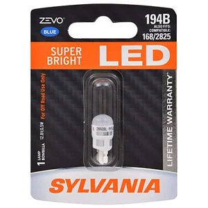 SYLVANIA ZEVO 194 T10 W5W Blue LED Bulb, (Contains 1 Bulb) - Picture 1 of 8