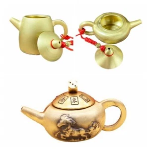 Copper Tea Kettle Miniature Creative Brass Teapot Mini Brass Teapot Office - Picture 1 of 15